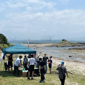 「山のきらめき！海のかがやき！SDGs万華鏡”KAGUYA”」 プロジェクト、藍島清掃活動に参加しました。